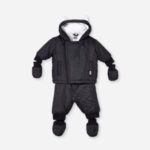 ☃️ KARL LAGERFELD BLACK CHOUPETTE BABY SNOWSUIT